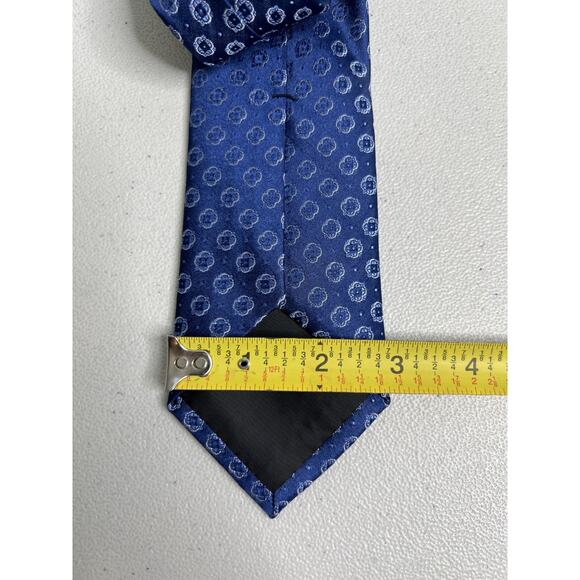 Calvin Klein Blue Floral Pattern Silk Blend Slim Designer Tie NWT - Picture 7 of 7